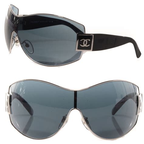 chanel 4114 oversize wrap sunglasses|CHANEL CC Sunglasses 4114 Black 75151 .